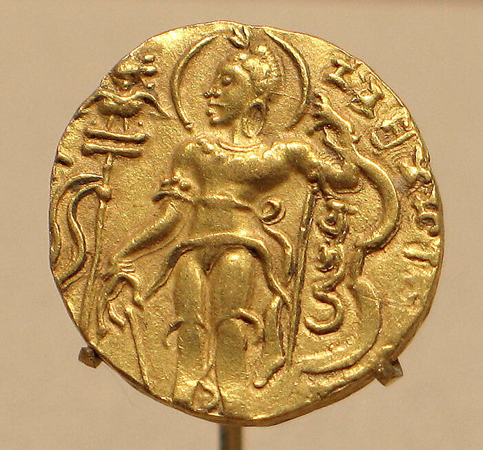 Gold Coin Showing King Chandragupta II as an Archer | India | Gupta ...